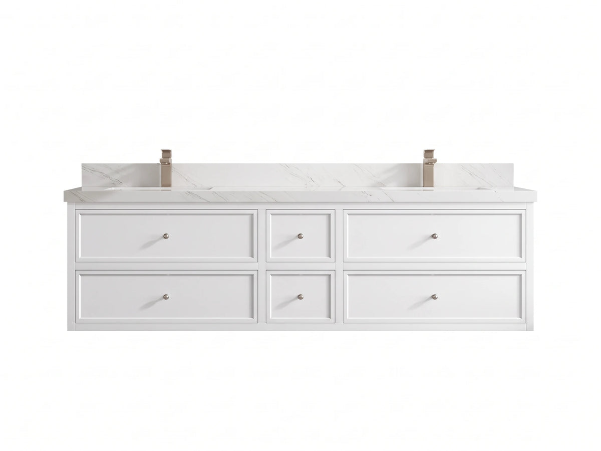 Roswell Floating 72 in. W x 22 in. D Double Sink Bathroom Vanity