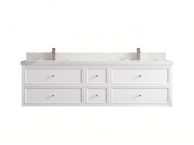 Roswell Floating 72 in. W x 22 in. D Double Sink Bathroom Vanity