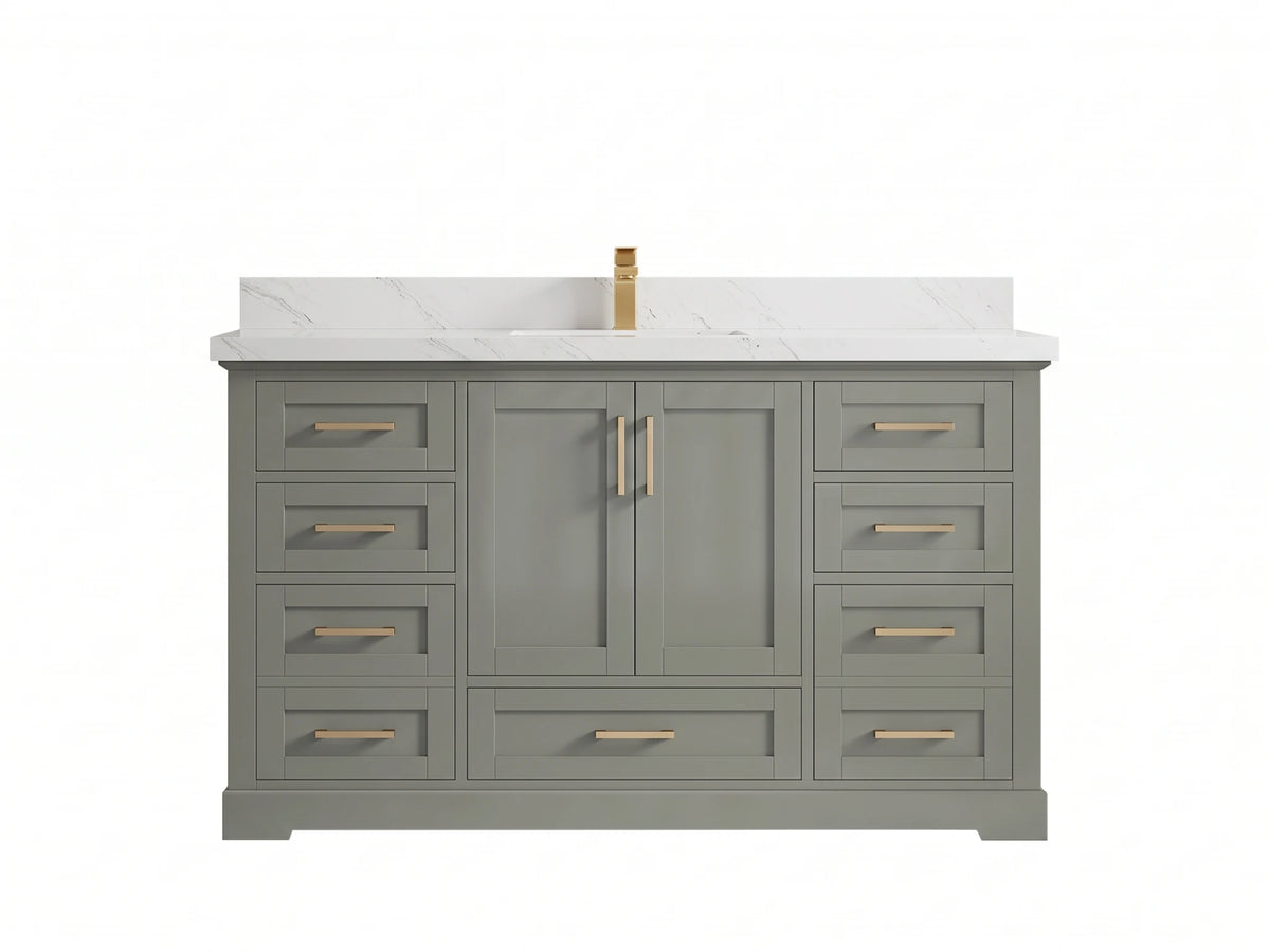 Boston 60 in. W x 22 in. D Single Sink Bathroom Vanity