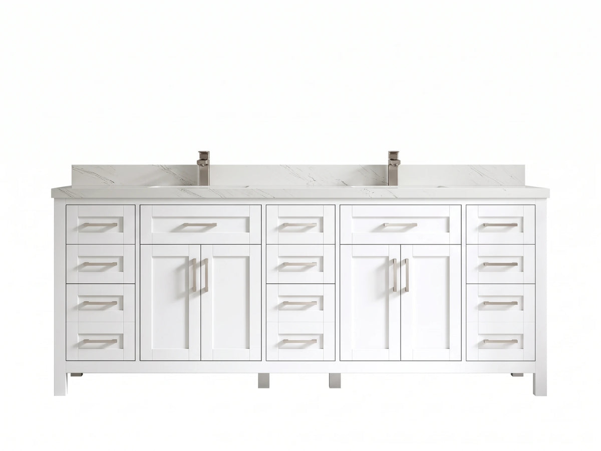 Cambridge 84 in. W x 22 in. D Double Sink Bathroom Vanity