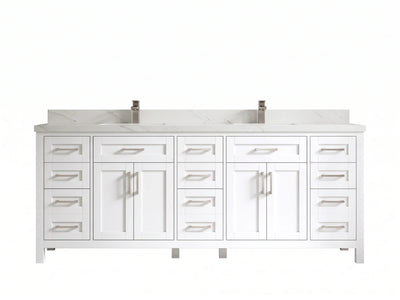 Cambridge 84 in. W x 22 in. D Double Sink Bathroom Vanity