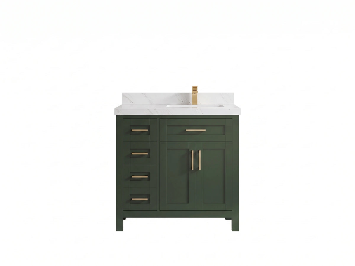 Cambridge 36 in. W x 22 in. D Right Offset Sink Bathroom Vanity