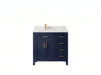 Cambridge 36 in. W x 22 in. D Left Offset Sink Bathroom Vanity