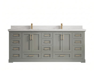 Boston 84 in. W x 22 in. D Double Sink Bathroom Vanity