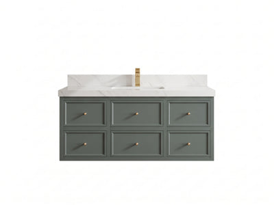 Roswell Floating 48 in. W x 22 in. D Single Sink Bathroom Vanity