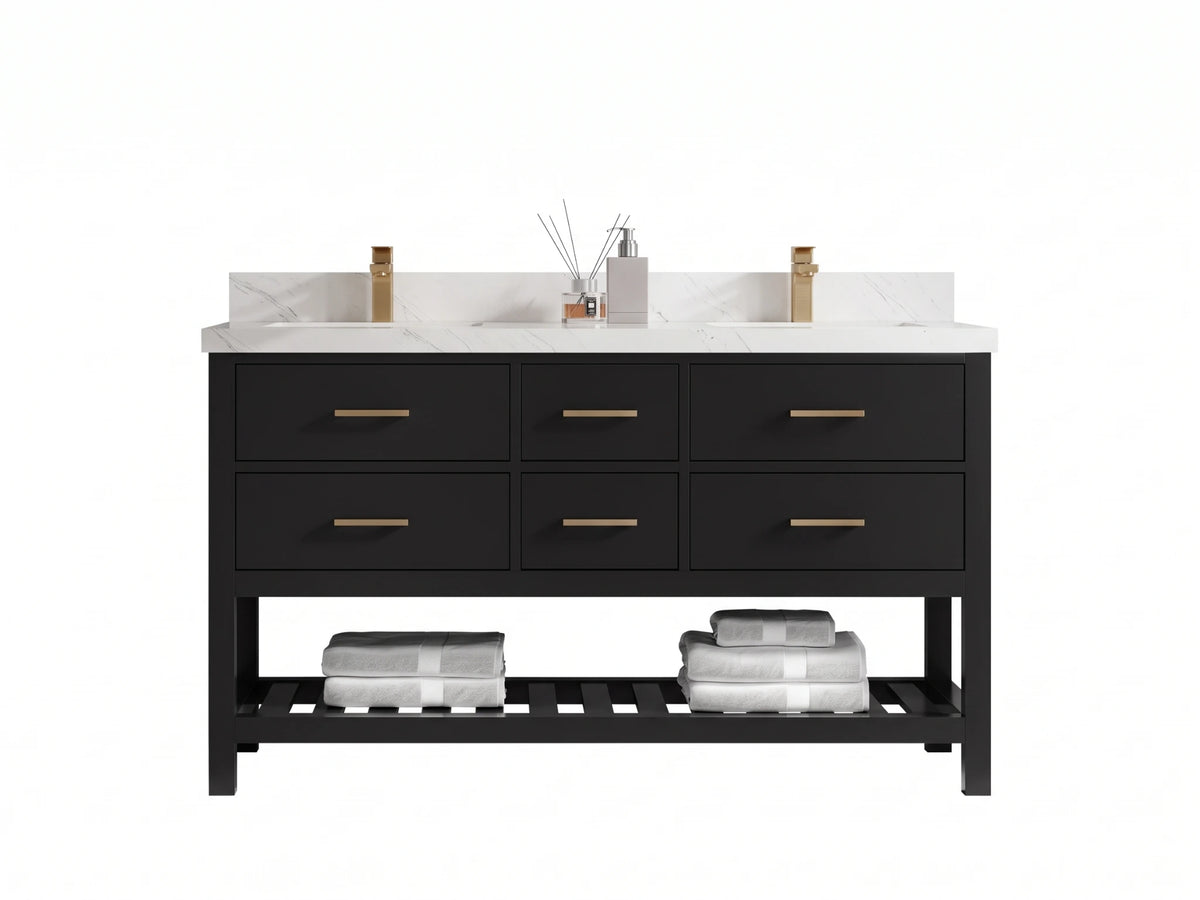 Parker 60 in. W x 22 in. D Double Sink Bathroom Vanity