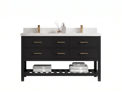Parker 60 in. W x 22 in. D Double Sink Bathroom Vanity