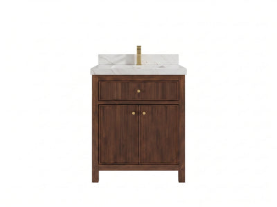 Sonoma Teak Wood 30 in. W x 22 in. D Single Sink Bathroom Vanity