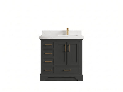 Charlotte 36 in. W x 22 in. D Right Offset Sink Bathroom Vanity