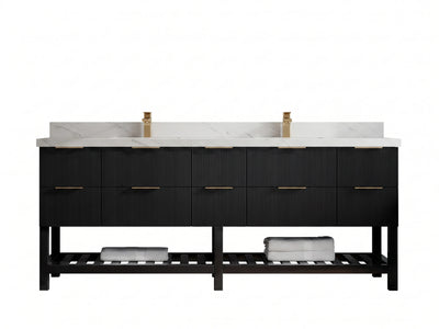 Catalina 84 in. W x 22 in. D Double Sink Bathroom Vanity