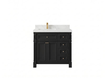 Paris 36 in. W x 22 in. D Left Offset Sink Bathroom Vanity
