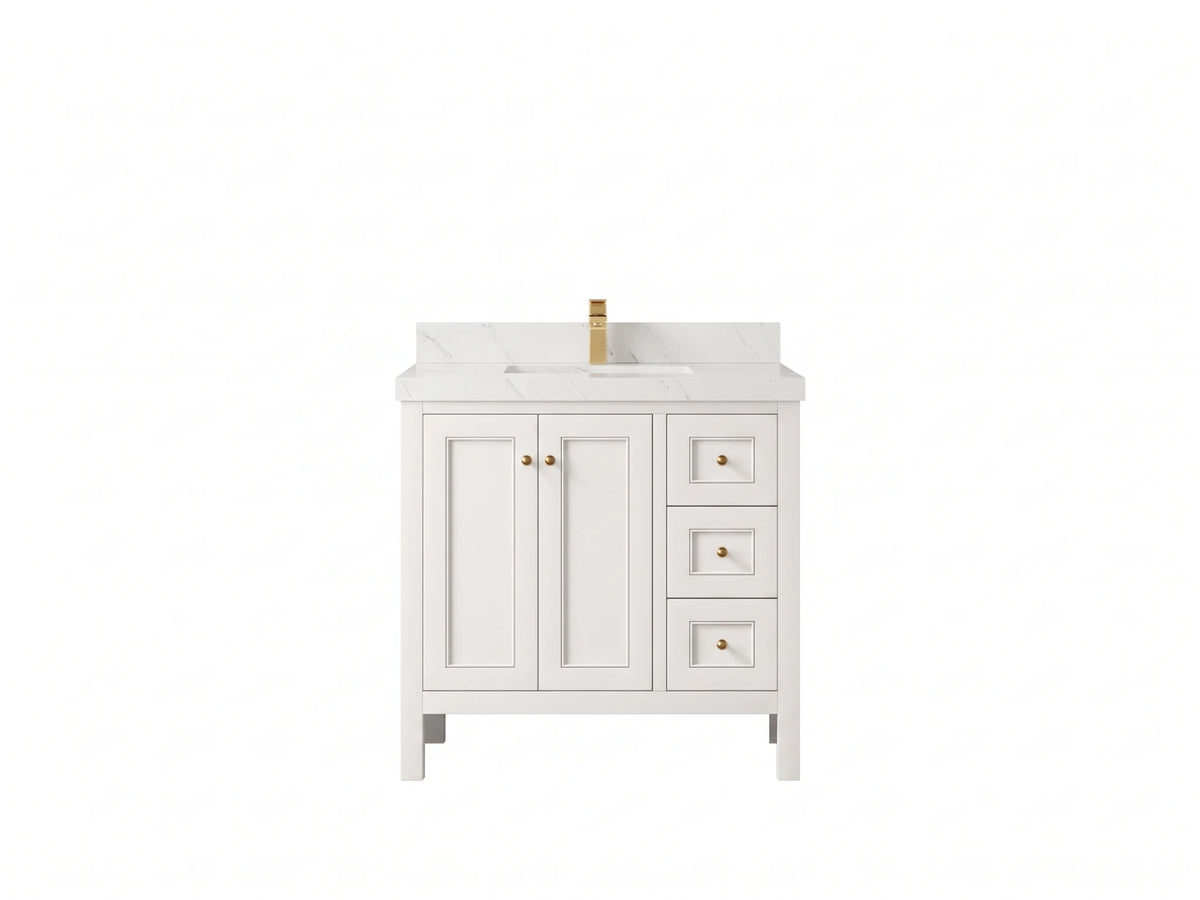 Nashville 36 in. W x 22 in. D Center Sink Bathroom Vanity