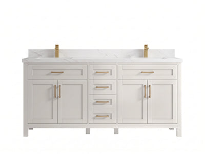 Cambridge 72 in. W x 22 in. D Double Sink Bathroom Vanity