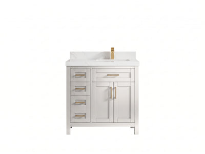 Cambridge 36 in. W x 22 in. D Right Offset Sink Bathroom Vanity