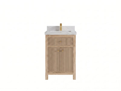 Sonoma Teak Wood 24 in. W x 22 in. D Single Sink Bathroom Vanity