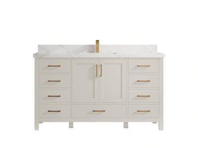 Malibu 60 in. W x 22 in. D Single Sink Bathroom Vanity