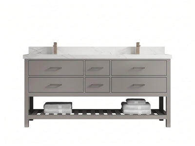Parker 72 in. W x 22 in. D Double Sink Bathroom Vanity