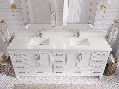 Malibu 84 in. W x 22 in. D Double Sink Bathroom Vanity