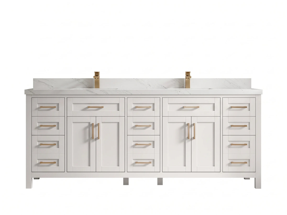 Cambridge 84 in. W x 22 in. D Double Sink Bathroom Vanity