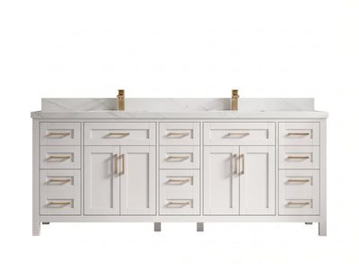 Cambridge 84 in. W x 22 in. D Double Sink Bathroom Vanity