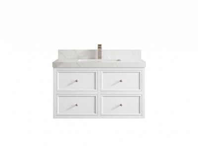 Roswell Floating 36 in. W x 22 in. D Center Sink Bathroom Vanity
