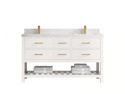 Parker 60 in. W x 22 in. D Double Sink Bathroom Vanity