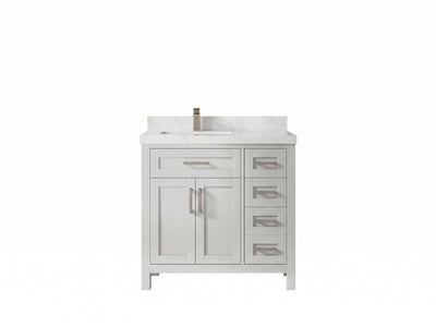 Cambridge 36 in. W x 22 in. D Left Offset Sink Bathroom Vanity