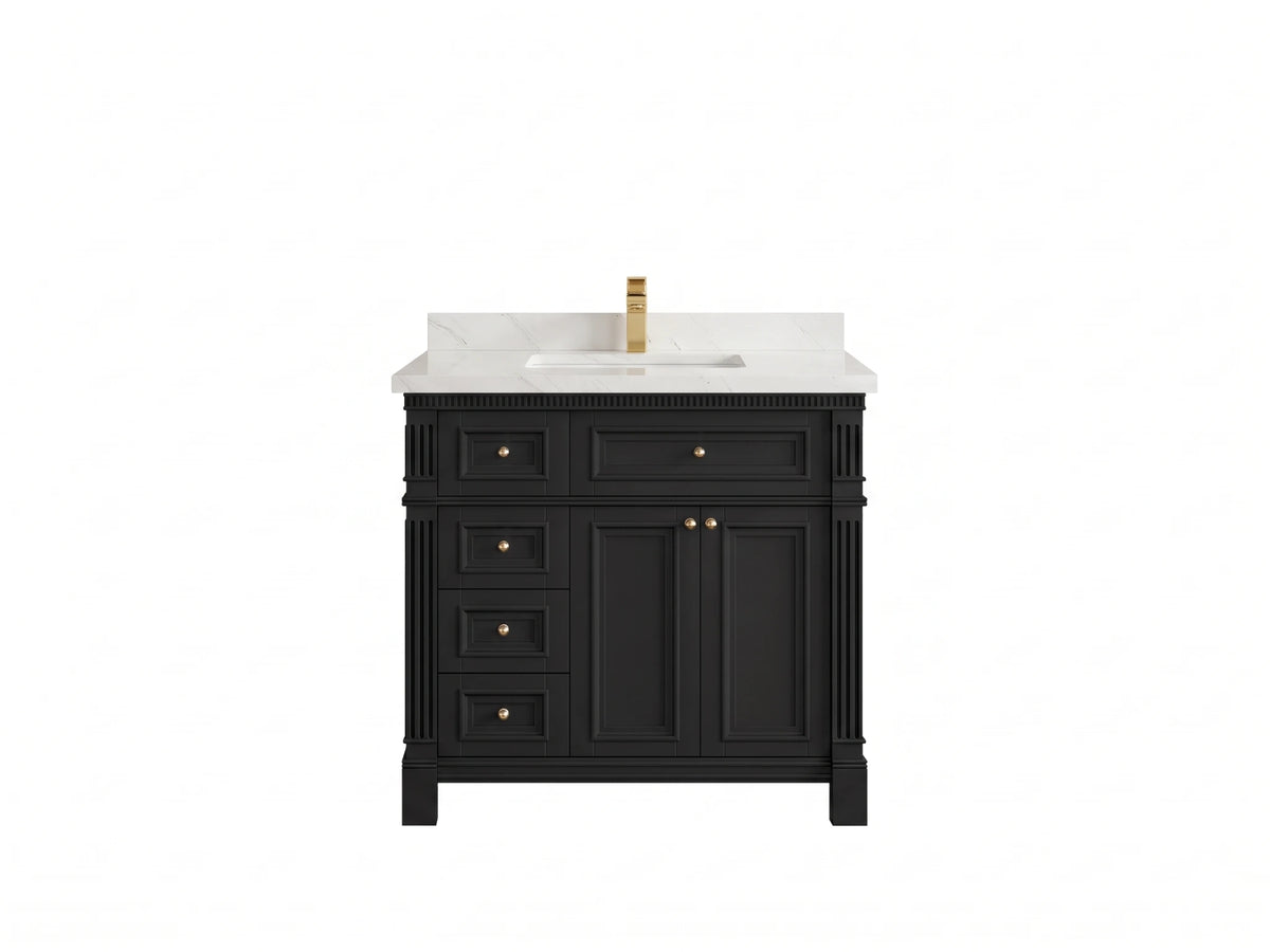 Paris 36 in. W x 22 in. D Center Sink Bathroom Vanity
