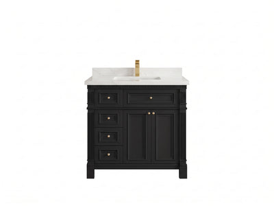 Paris 36 in. W x 22 in. D Center Sink Bathroom Vanity