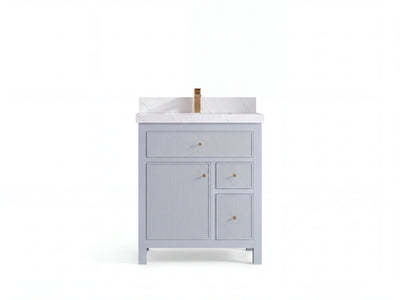 Sonoma 30 in W x 22 in D Reeded Free Standing Single Sink Bathroom Vanity