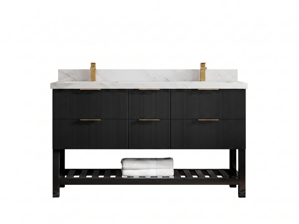 Catalina 60 in. W x 22 in. D Double Sink Bathroom Vanity