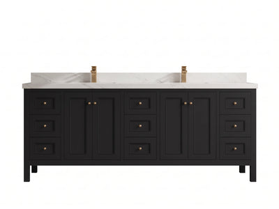 Nashville 84 in W x 22 in D Double Sink Bathroom Vanity