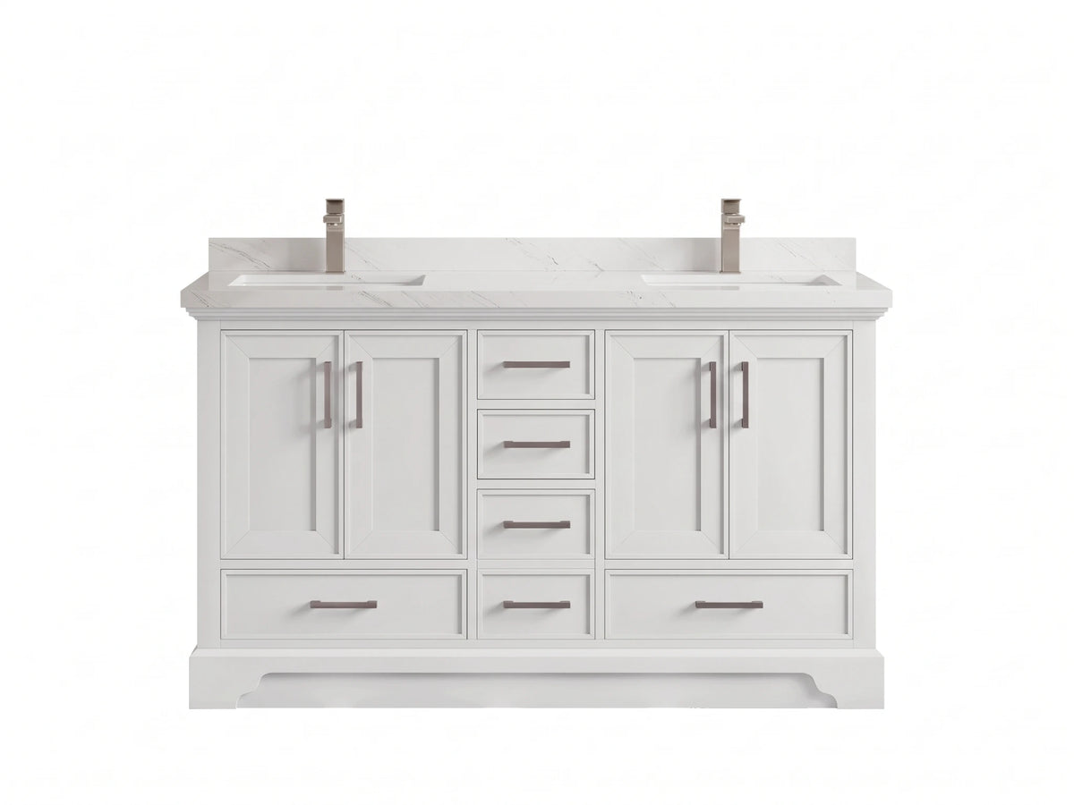 Charlotte 60 in. W x 22 in. D Double Sink Bathroom Vanity