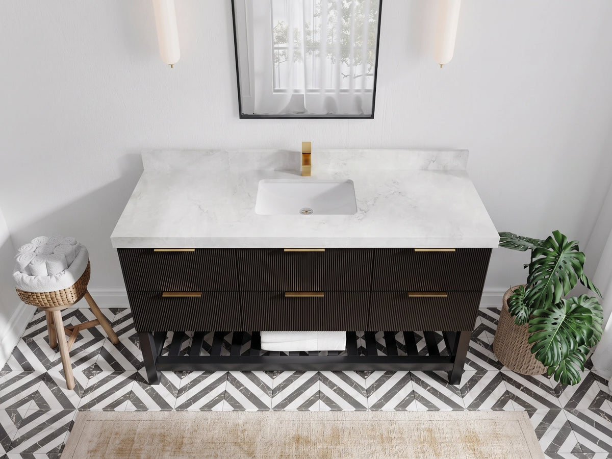 Catalina 60 in. W x 22 in. D Single Sink Bathroom Vanity