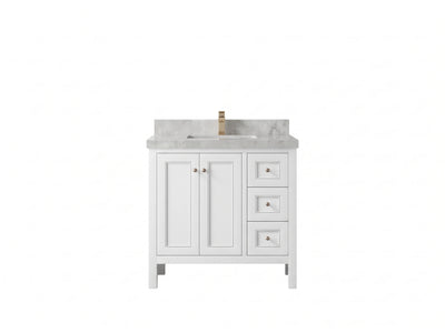 Nashville 36 in. W x 22 in. D Left Offset Sink Bathroom Vanity