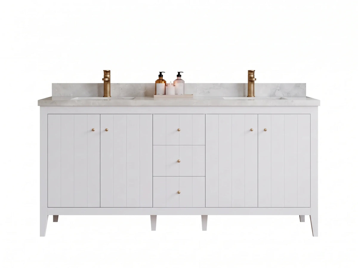 Atlanta 72 in. W x 22 in. D Double Sink Bathroom Vanity