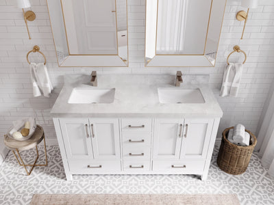 Malibu 60 in. W x 22 in. D Double Sink Bathroom Vanity