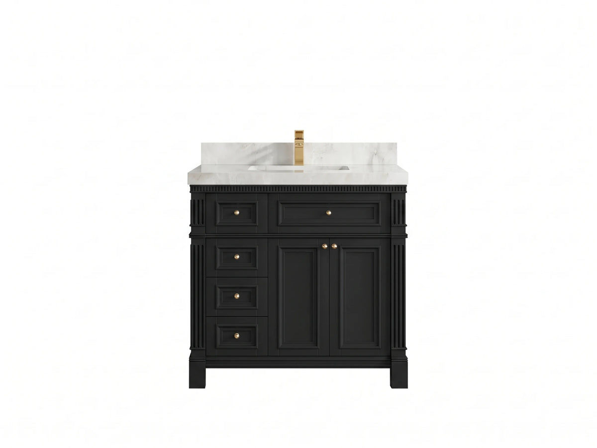 Paris 36 in. W x 22 in. D Center Sink Bathroom Vanity