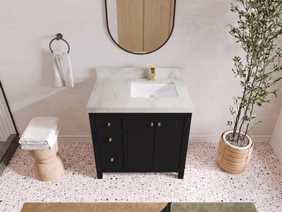 Chicago 36 in. W x 22 in. D Right Offset Sink Bathroom Vanity