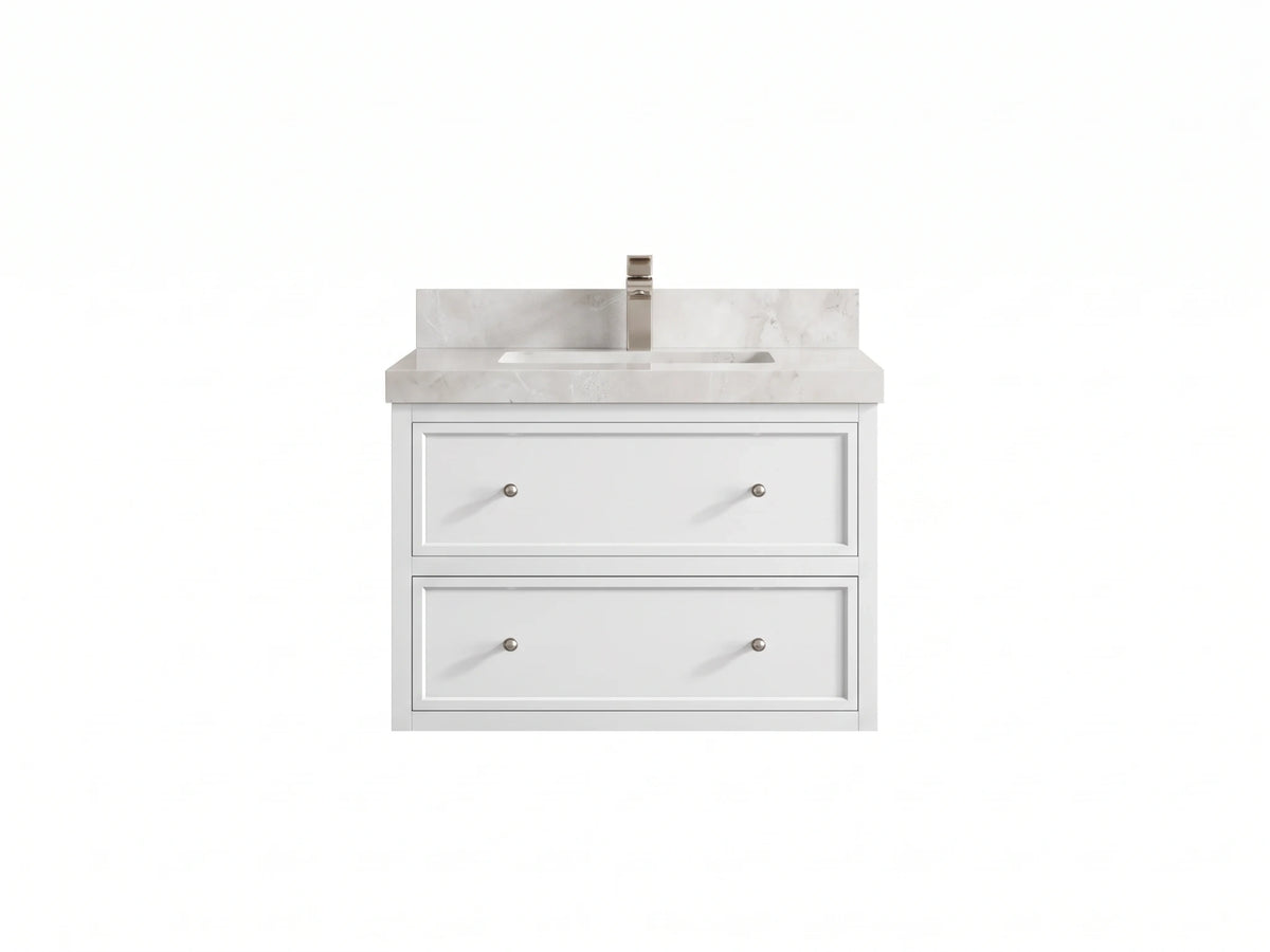 Roswell Floating 30 in. W x 22 in. D Single Sink Bathroom Vanity