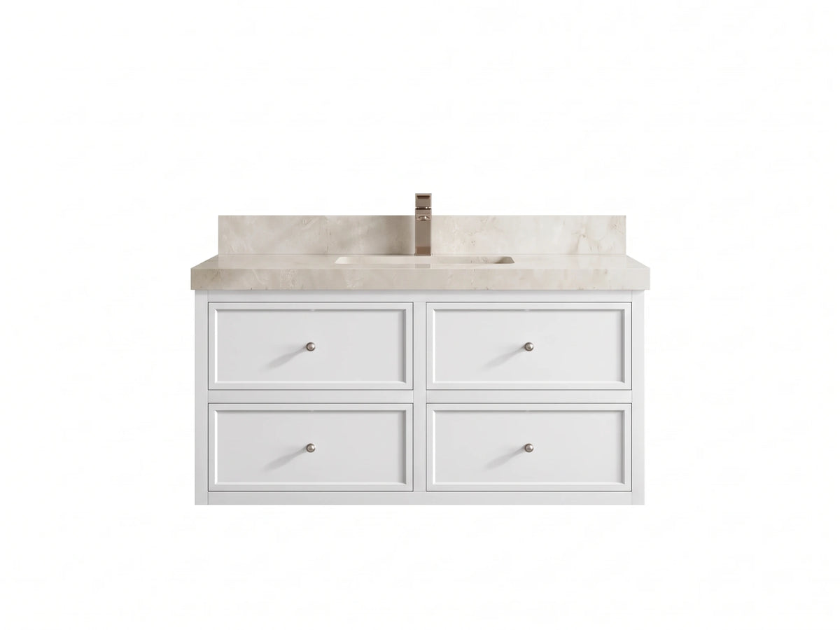 Roswell Floating 42 in. W x 22 in. D Single Sink Bathroom Vanity