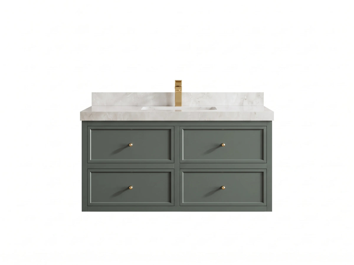 Roswell Floating 42 in. W x 22 in. D Single Sink Bathroom Vanity