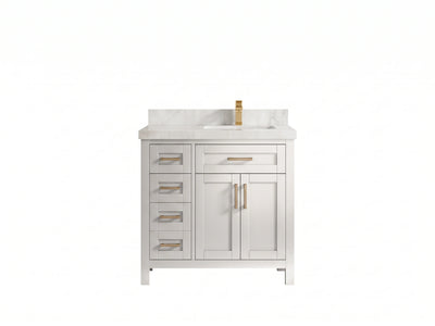 Cambridge 36 in. W x 22 in. D Right Offset Sink Bathroom Vanity