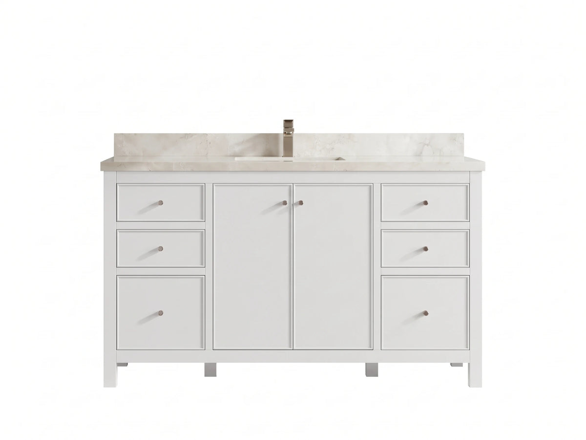 Chicago 60 in. W x 22 in. D Single Sink Bathroom Vanity