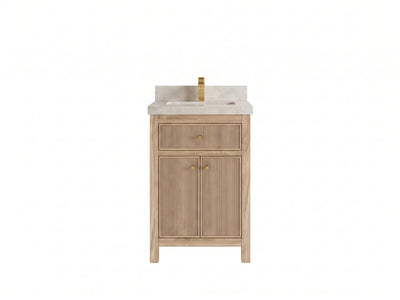 Sonoma Teak Wood 24 in. W x 22 in. D Single Sink Bathroom Vanity