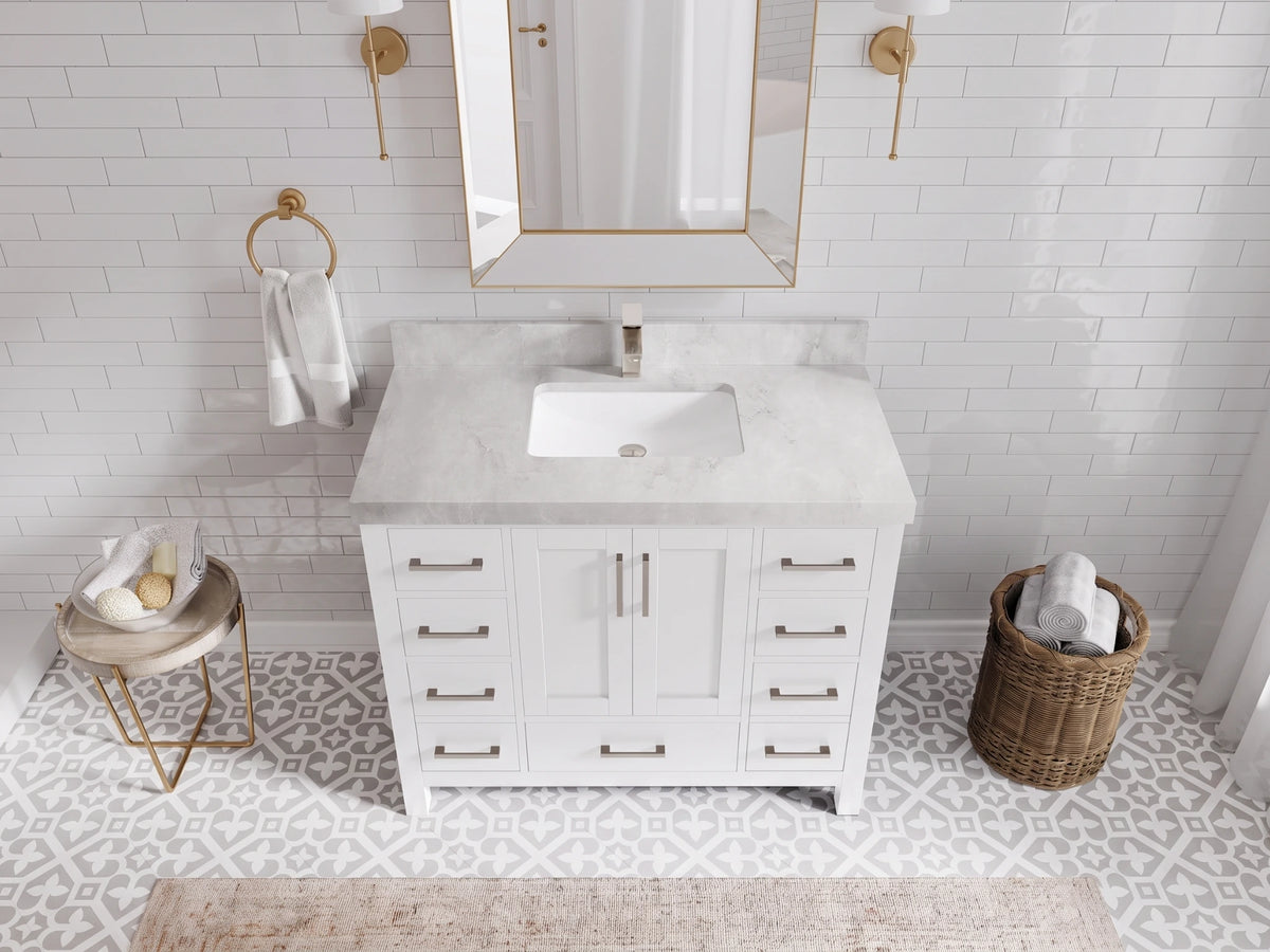 Malibu 42 in. W x 22 in. D Single Sink Bathroom Vanity