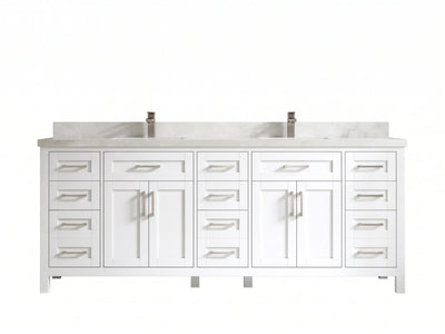 Cambridge 84 in. W x 22 in. D Double Sink Bathroom Vanity