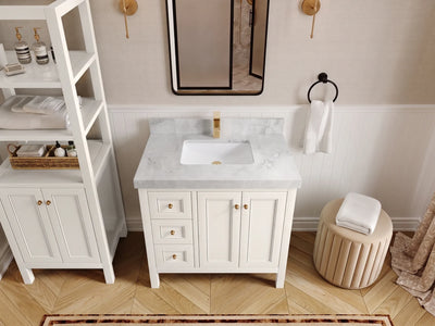 Nashville 36 in. W x 22 in. D Center Sink Bathroom Vanity