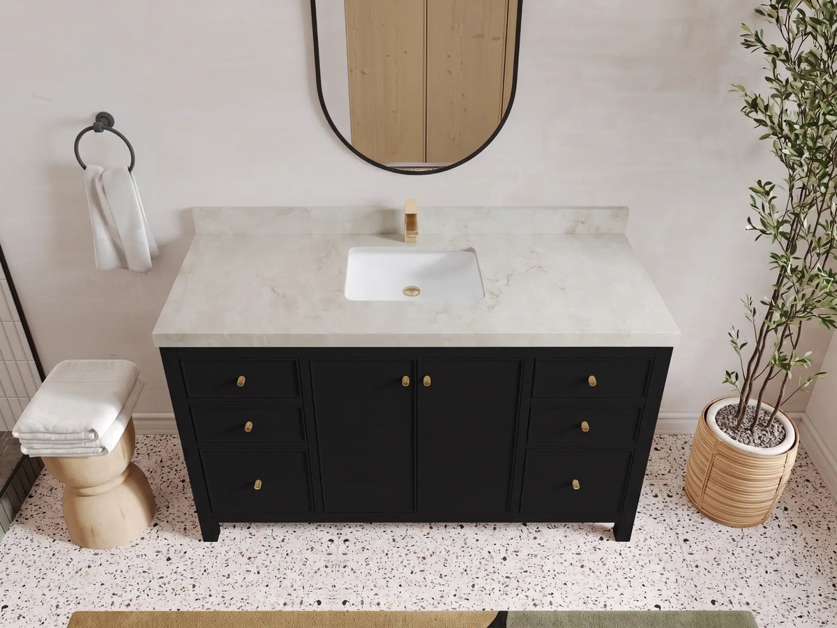 Chicago 60 in. W x 22 in. D Single Sink Bathroom Vanity