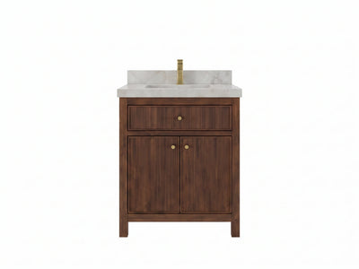 Sonoma Teak Wood 30 in. W x 22 in. D Single Sink Bathroom Vanity